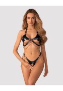 Anyya Black komplet 2-częściowy otwarty S/M/L Obsessive