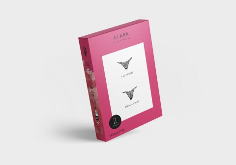 Clara 2-pak stringi 2XL/3XL Obsessive