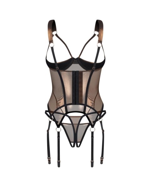 Soranna gorset i stringi otwarte 2XL/3XL Obsessive
