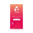 EasyGlide - Ribs and Dots Condoms 10 pcs EasyGlide