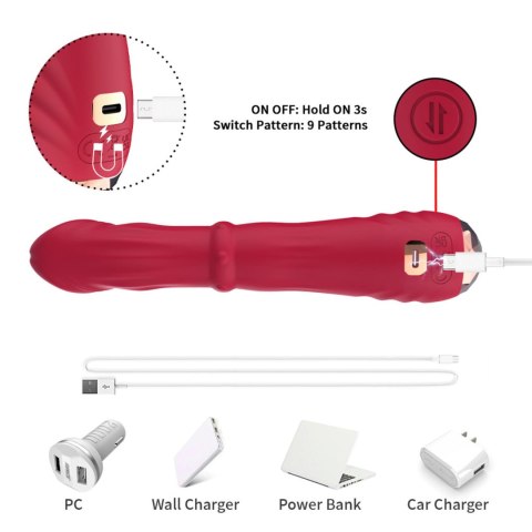 Jackal Red 9 vibration function B - Series Joy