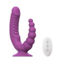Teazers - Double Vibrator with Suction Cup and Remote - Purple Teazers
