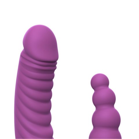Teazers - Double Vibrator with Suction Cup and Remote - Purple Teazers