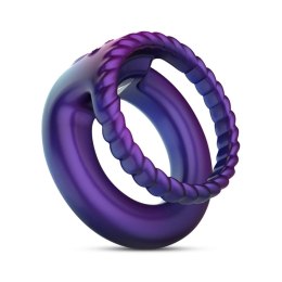Hueman - Jupiter Vibrating Cock and Ball Ring - Purple Hueman