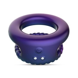 Hueman - Jupiter Vibrating Cock and Ball Ring - Purple Hueman