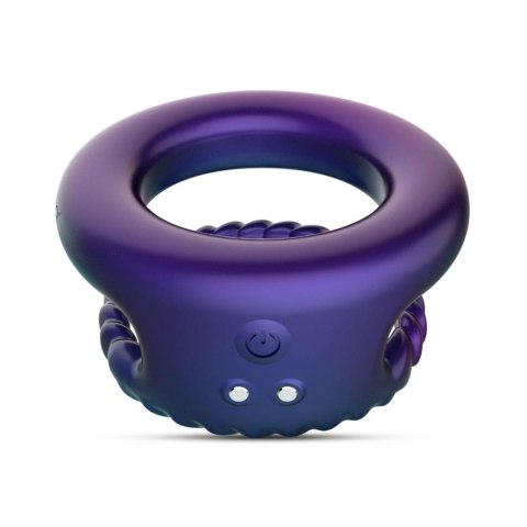 Hueman - Jupiter Vibrating Cock and Ball Ring - Purple Hueman