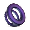 Hueman - Jupiter Vibrating Cock and Ball Ring - Purple Hueman