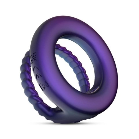Hueman - Jupiter Vibrating Cock and Ball Ring - Purple Hueman