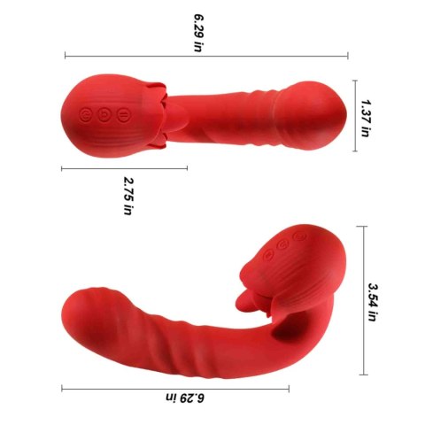 Rose Thrusting Vibrator B - Series Cute