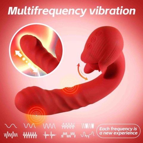 Rose Thrusting Vibrator B - Series Cute