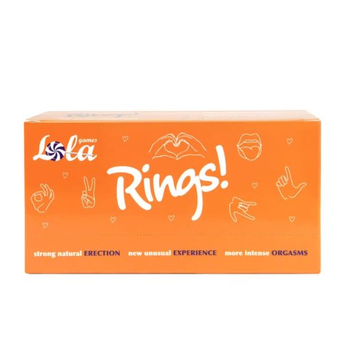 Showbox of Erection Rings Rings Axle-pin 12 pcs Lola Games