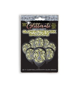 Glitterati Disco Glow Balloons LITTLE GENIE PRODUCTIONS