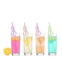 Glitterati Silly Penis Straws, 8 LITTLE GENIE PRODUCTIONS