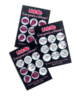 Lick Me Lotto - 12 unique tickets LITTLE GENIE PRODUCTIONS