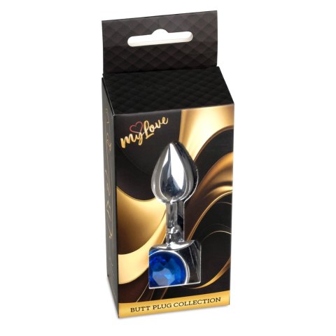MyLove Toys - Jewellery Silver PLUG- Dark Blue MyLove Toys