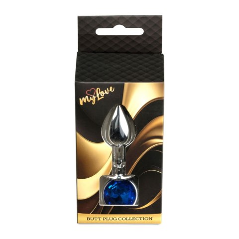 MyLove Toys - Jewellery Silver PLUG- Dark Blue MyLove Toys
