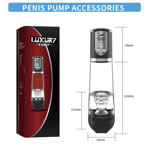 Pompka- LUXURY PUMP, PREMIUM RECHARGEABLE AUTOMATIC WATERPROOF PUMP B - Series Power