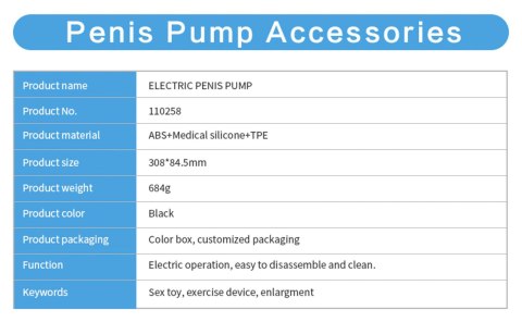 Pompka- LUXURY PUMP, PREMIUM RECHARGEABLE AUTOMATIC WATERPROOF PUMP B - Series Power