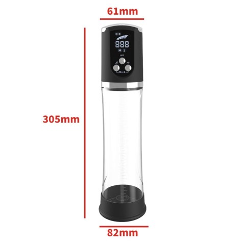 Pompka- PASSION PUMP, PREMIUM RECHARGEABLE AUTOMATIC WATERPROOF LCD PUMP B - Series Power