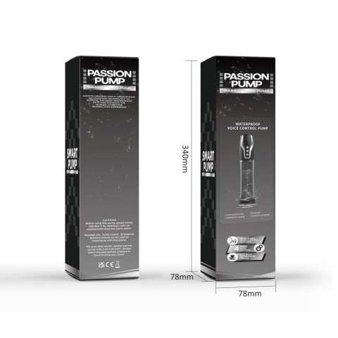 Pompka- PASSION PUMP, PREMIUM RECHARGEABLE AUTOMATIC WATERPROOF PUMP, Voice control B - Series Power
