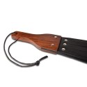 Prowler RED Leather and Wood Fringe Paddle Prowler
