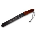 Prowler RED Leather and Wood Studded Paddle Prowler