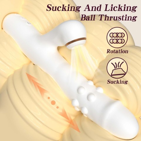Silicone Vibrator - 3 rotating functions and 7 licking functions B - Series Fox