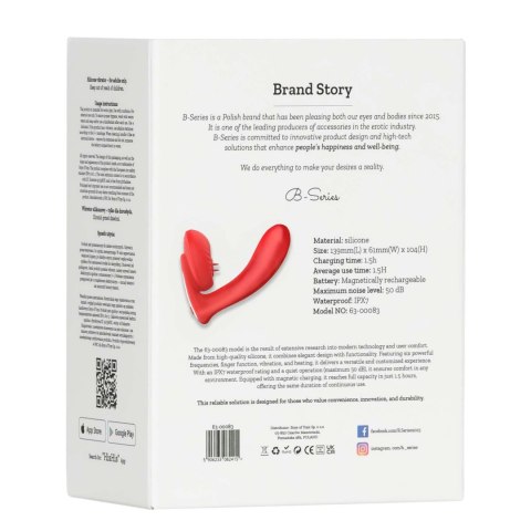 Silicone vibrator 10 vibration modes, Licking, Heating + APP control B - Series Fox