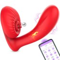 Silicone vibrator 10 vibration modes, Licking, Heating + APP control B - Series Fox