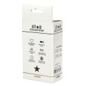 Star Collection - Black Silicone Anal Plug L - Light Pink Stone Star Collection