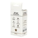 Star Collection - Black Silicone Anal Plug S - Clear Stone Star Collection