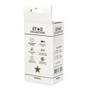 Star Collection - Black Silicone Anal Plug S - Light Pink Stone Star Collection