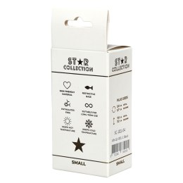 Star Collection - Black Silicone Anal Plug S - Purple Stone Star Collection