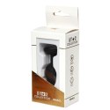 Star Collection - Black Silicone Anal Plug S - Purple Stone Star Collection