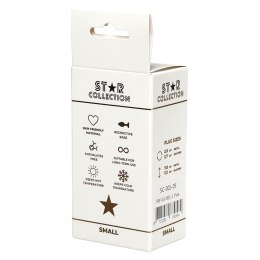 Star Collection - Pink Silicone Anal Plug S - Purple Stone Star Collection