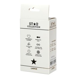 Star Collection - Purple Silicone Anal Plug L - Clear Stone Star Collection