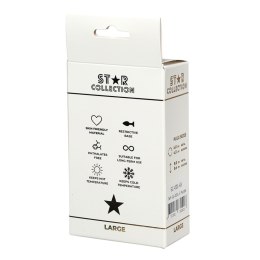 Star Collection - Purple Silicone Anal Plug L - Light Blue Stone Star Collection