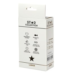 Star Collection - Purple Silicone Anal Plug L - Pink Stone Star Collection