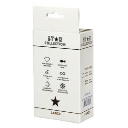 Star Collection - Purple Silicone Anal Plug L - Purple Stone Star Collection