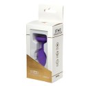 Star Collection - Purple Silicone Anal Plug S - Clear Stone Star Collection