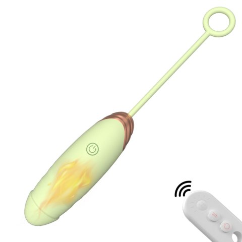 Vibrating Silicone Love EGG USB 7 vibration and thrust functions / Remote control Green B - Series Fox