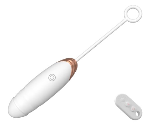 Vibrating Silicone Love EGG USB 7 vibration and thrust functions / Remote control White B - Series Fox
