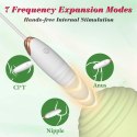 Vibrating Silicone Love EGG USB 7 vibration and thrust functions / Remote control White B - Series Fox
