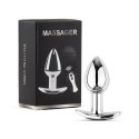Metal Butt Plug M Vibrator USB - Remote Control B - Series HeavyFun