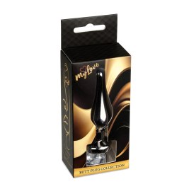 MyLove Toys - Jewellery Dark Silver BUTT PLUG- Clear MyLove Toys