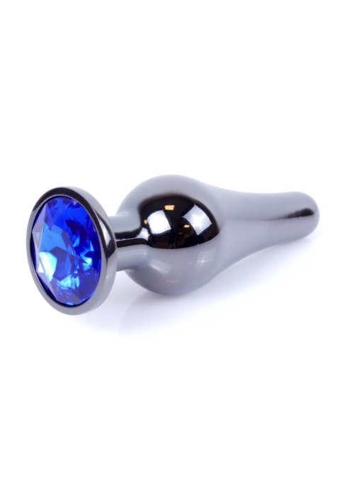 MyLove Toys - Jewellery Dark Silver BUTT PLUG- Dark Blue MyLove Toys
