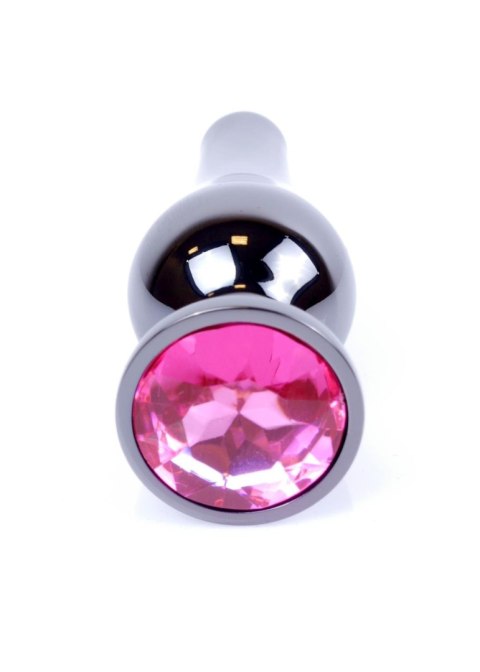 MyLove Toys - Jewellery Dark Silver BUTT PLUG- Pink MyLove Toys