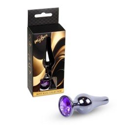 MyLove Toys - Jewellery Dark Silver BUTT PLUG- Purple MyLove Toys