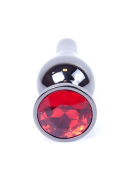 MyLove Toys - Jewellery Dark Silver BUTT PLUG- Red MyLove Toys