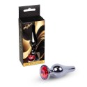 MyLove Toys - Jewellery Dark Silver BUTT PLUG- Red MyLove Toys